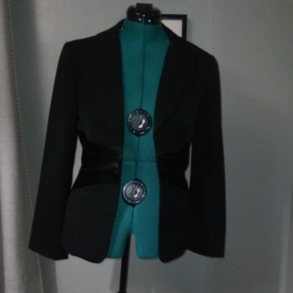 Spiegel Black Tuxedo Hourglass Blazer Sz 8 NWOT - Picture 12 of 16